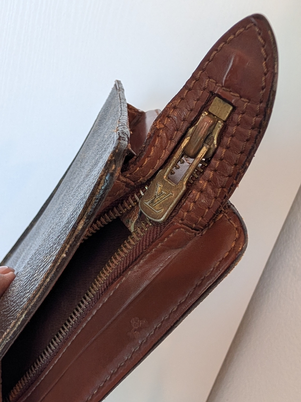 Louis Vuitton Vintage Monogram Canvas Clutch - Brown/Gold - Picture 10 of 11